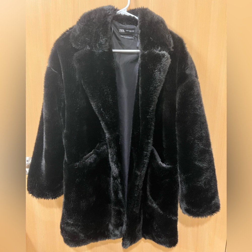 Zara faux fur coat